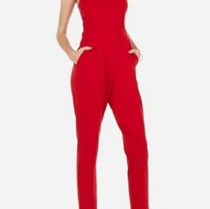 Express red strapless jumper medium